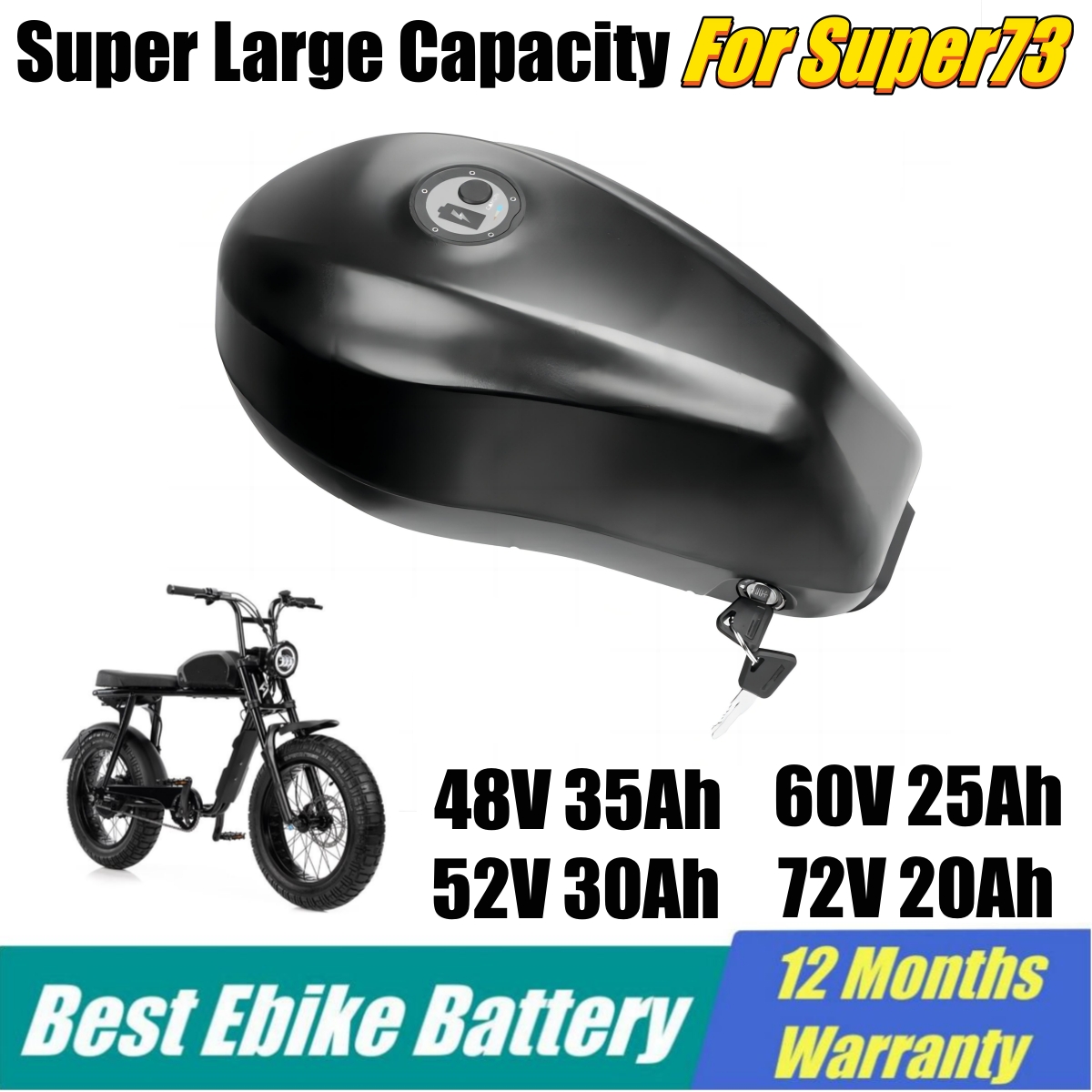 Super73 Ebike تبديل البطارية 2 - مراجعة 60V 30Ah 21700 Battery Pack وسعره