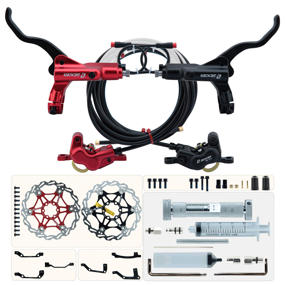 ZOOM HB-876E 4-مكبس القرص الفر - مراجعة Zoom Hydraulic Brake 4 Piston E-Scooter وسعره
