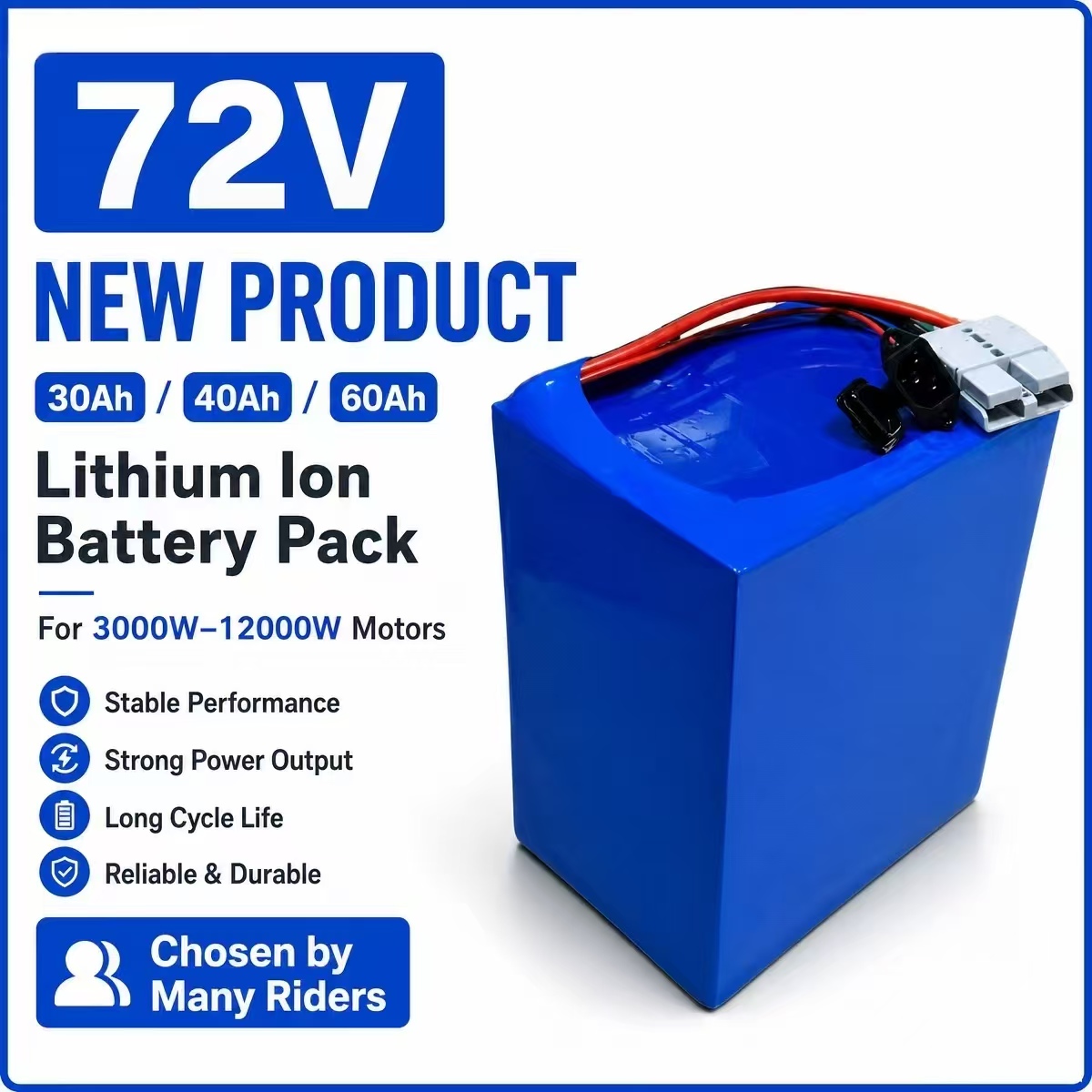 بطارية ليثيوم أيون 72 فولت 30  - مراجعة 72V 30Ah Lifepo4 Battery Pack وسعره